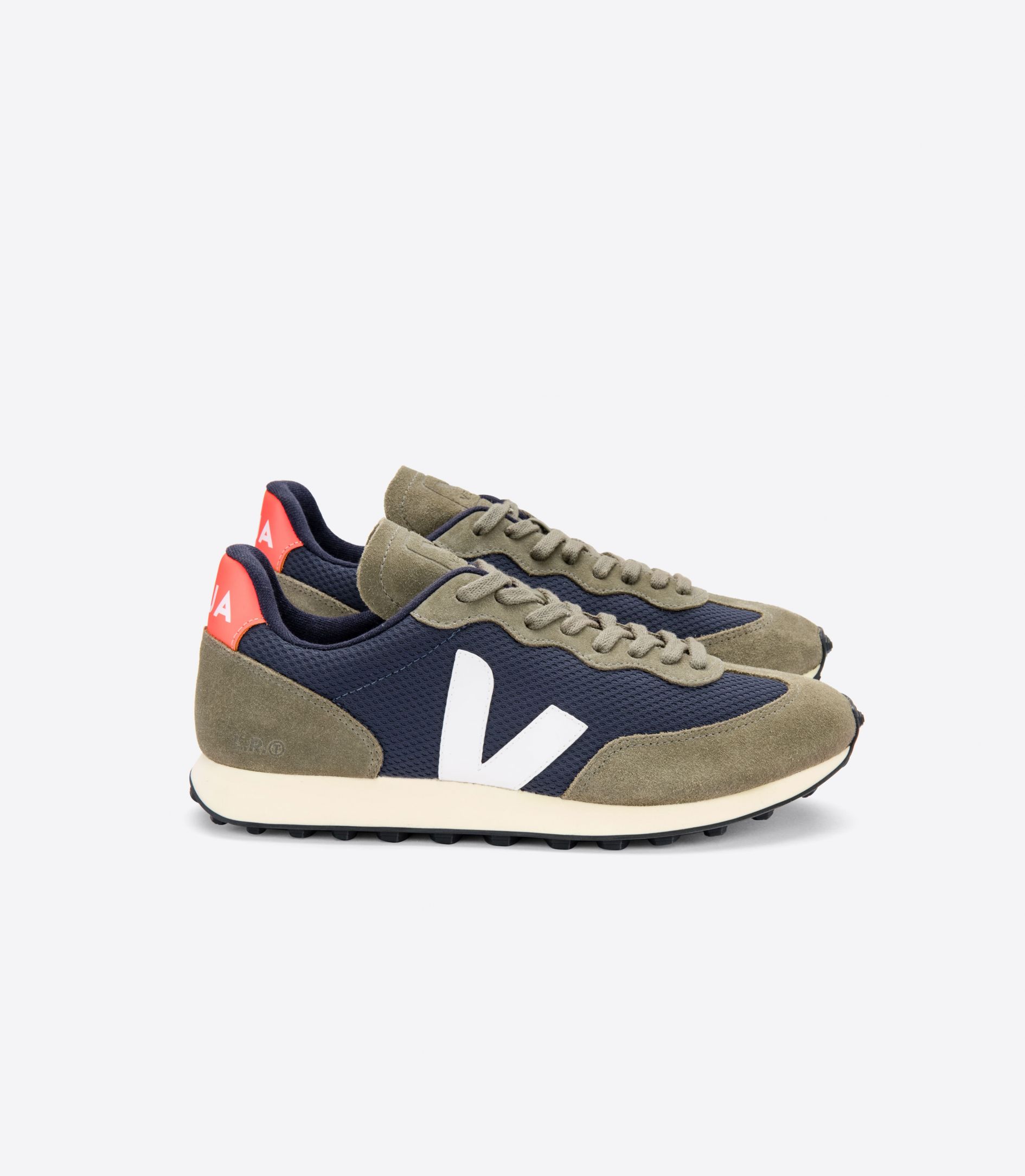 Veja Rio Branco Alveomesh Women's Sneakers Navy White Orange | VJ97351E