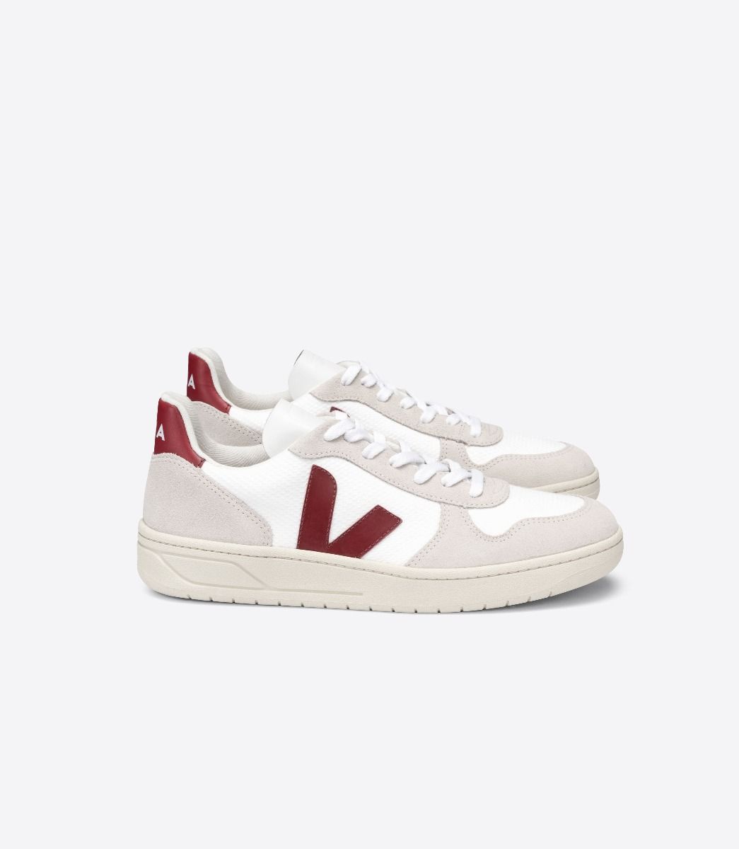 Veja V-10 B-Mesh Men's Sneakers White Beige | VJ78534P