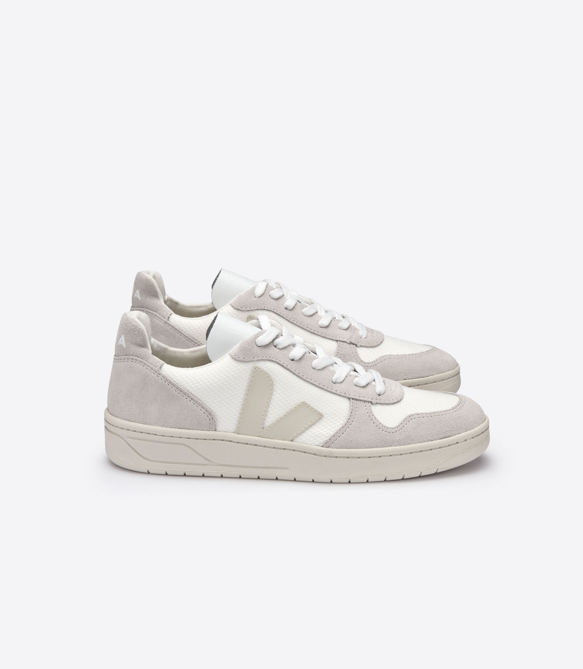 Veja V-10 B-Mesh Women's Sneakers White Beige | VJ85209W