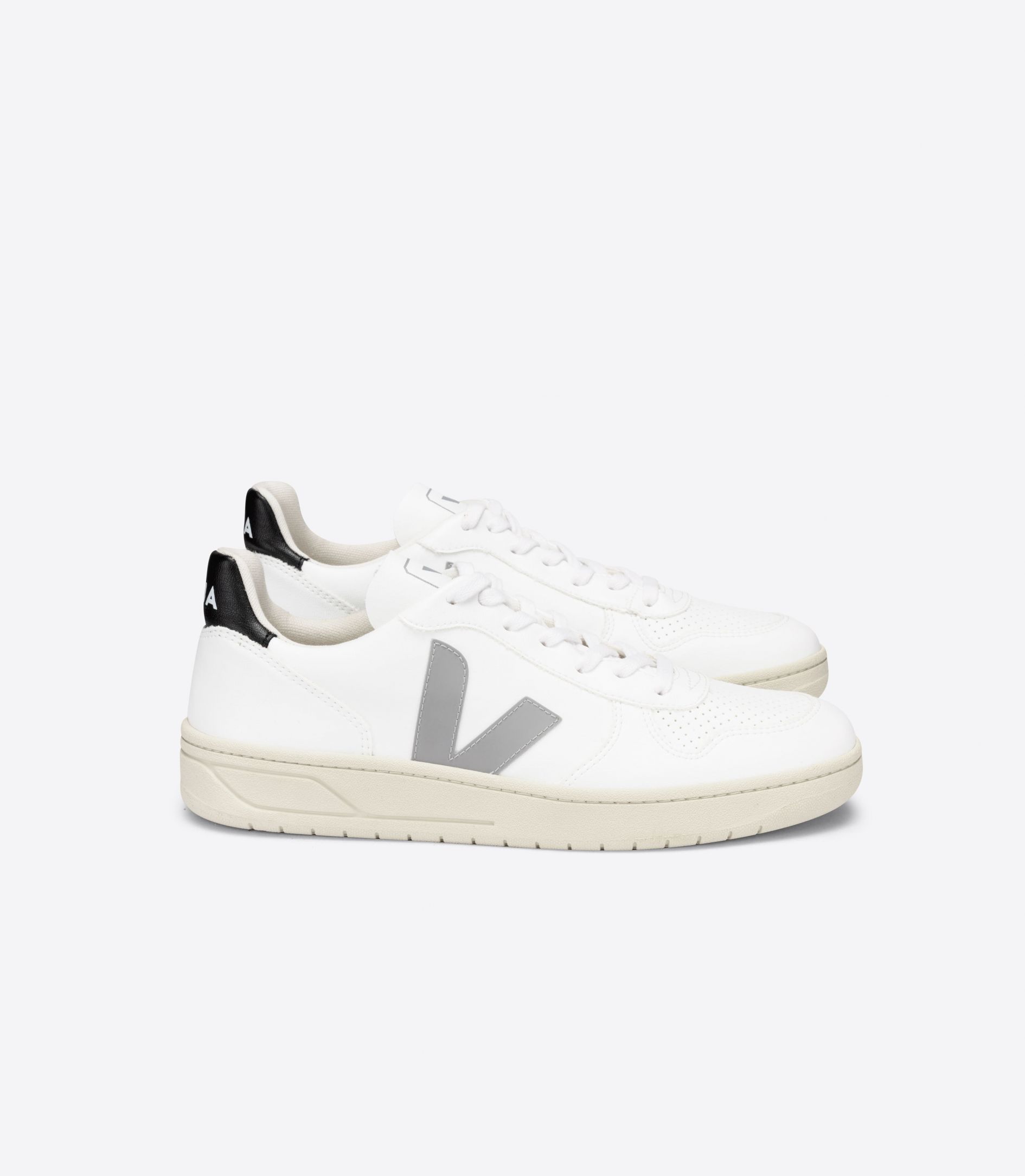 Veja V-10 Cwl Women's Sneakers White Grey Black | VJ64392B