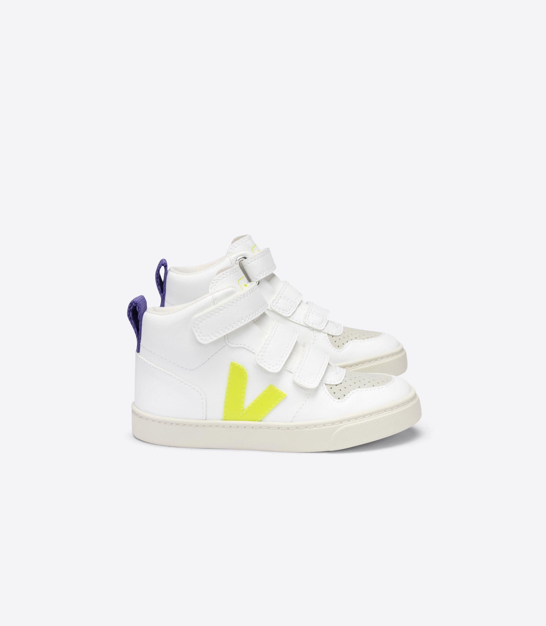 Veja V-10 Mid Cwl Kids' Sneakers White Purple | VJ52634S